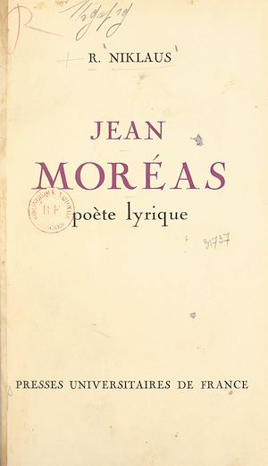 Téléchargez le livre :  Jean Moréas, poète lyrique