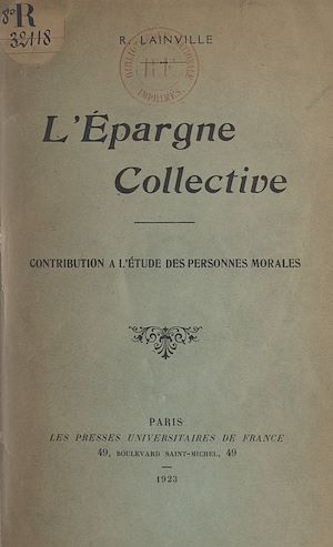 Téléchargez le livre :  L'épargne collective