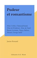Télécharger le livre :  Pudeur et romantisme