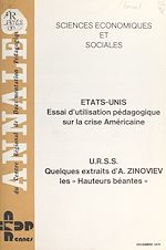 Télécharger le livre :  États-Unis : essai d'utilisation pédagogique sur la crise américaine