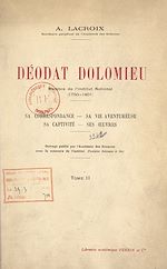 Télécharger le livre :  Déodat Dolomieu, membre de l'Institut national, 1750-1801 (2)