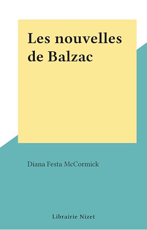 Téléchargez le livre :  Les nouvelles de Balzac