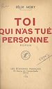 Télécharger le livre :  Toi qui n'as tué personne