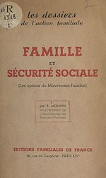 Télécharger le livre :  Famille et Sécurité sociale