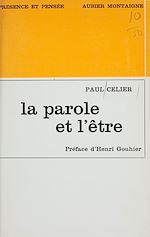 Télécharger le livre :  La parole et l'être