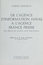 Télécharger le livre :  De l'agence d'information Havas à l'Agence France Presse