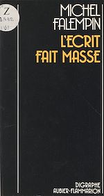 Télécharger le livre :  L'écrit fait masse