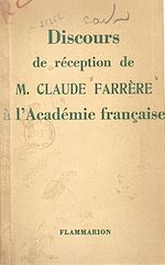 Download this eBook Discours de réception de Claude Farrère à l'Académie française