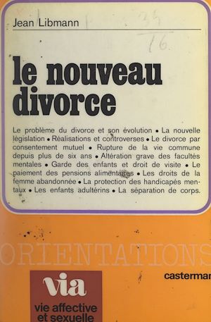 Téléchargez le livre :  Le nouveau divorce