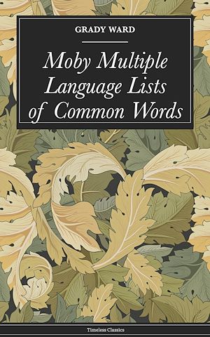 Download the eBook: Moby Multiple Language Lists of Common Words