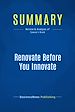 Télécharger le livre :  Summary: Renovate Before You Innovate