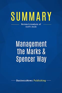 Télécharger le livre :  Summary: Management the Marks & Spencer Way