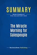 Télécharger le livre :  Summary: The Miracle Morning for Salespeople