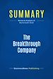 Télécharger le livre :  Summary: The Breakthrough Company