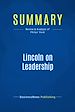 Télécharger le livre :  Summary: Lincoln on Leadership