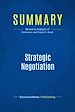 Télécharger le livre :  Summary: Strategic Negotiation