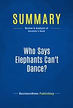 Télécharger le livre :  Summary: Who Says Elephants Can't Dance?