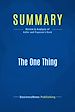 Télécharger le livre :  Summary: The One Thing