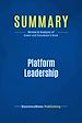 Télécharger le livre :  Summary: Platform Leadership