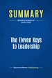 Télécharger le livre :  Summary: The Eleven Keys to Leadership