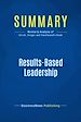 Télécharger le livre :  Summary: Results-Based Leadership