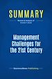 Télécharger le livre :  Summary: Management Challenges for the 21st Century
