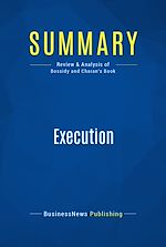 Télécharger le livre :  Summary: Execution