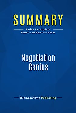 Télécharger le livre :  Summary: Negotiation Genius