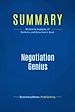 Télécharger le livre :  Summary: Negotiation Genius