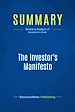 Télécharger le livre :  Summary: The Investor's Manifesto