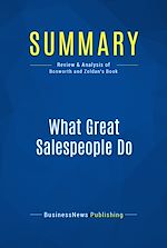 Télécharger le livre :  Summary: What Great Salespeople Do