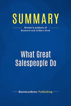 Télécharger le livre :  Summary: What Great Salespeople Do