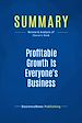 Télécharger le livre :  Summary: Profitable Growth Is Everyone's Business