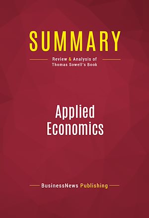 Téléchargez le livre :  Summary: Applied Economics