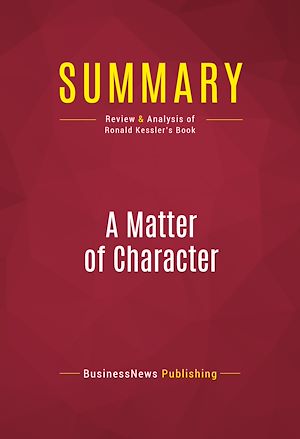 Téléchargez le livre :  Summary: A Matter of Character