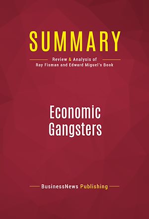 Téléchargez le livre :  Summary: Economic Gangsters