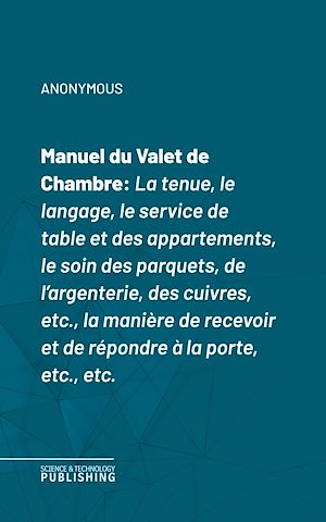 Téléchargez le livre :  Manuel du Valet de Chambre