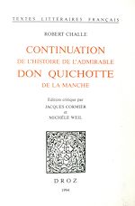 Télécharger le livre :  Continuation de l'histoire de l'admirable Don Quichotte de la Manche