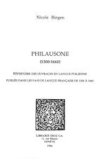 Télécharger le livre :  Philausone (1500-1660)