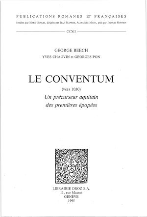 Téléchargez le livre :  Le Conventum (vers 1030), un précurseur aquitain des premières épopées