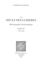 Télécharger le livre :  Le Siècle des Lumières : bibliographie chronologique. T. XV, 1767-1769