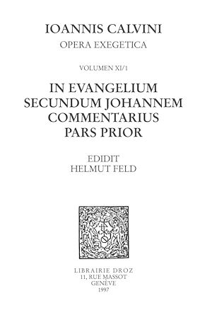 Téléchargez le livre :  In evangelium secundum Johannem Commentarius. Pars prior. Series II, Opera exegetica