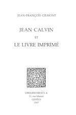 Télécharger le livre :  Jean Calvin et le livre imprimé