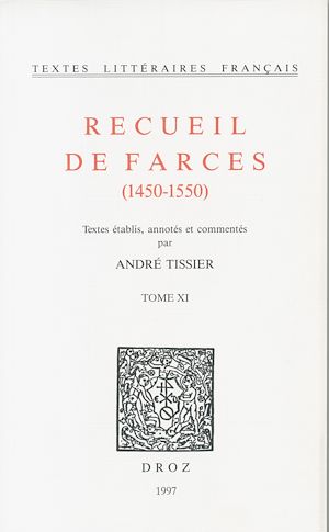 Téléchargez le livre :  Recueil de farces (1450-1550)
