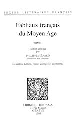 Télécharger le livre :  Fabliaux français du Moyen Age. Tome I