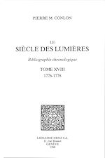 Télécharger le livre :  Le Siècle des Lumières : bibliographie chronologique. T. XVIII : 1776-1778
