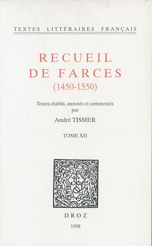 Téléchargez le livre :  Recueil de farces (1450-1550)