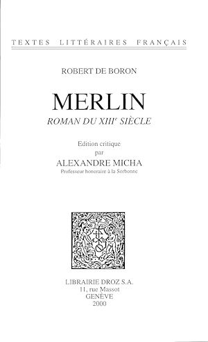 Téléchargez le livre :  Merlin