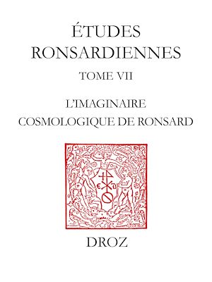 Téléchargez le livre :  L'Imaginaire cosmologique de Ronsard
