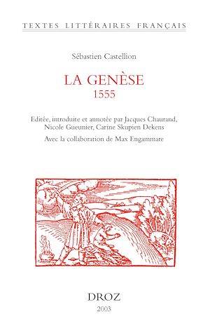 Téléchargez le livre :  La Genèse, 1555
